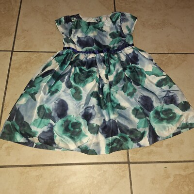 Easter Gymboree Party Dress 5 5T Dressed Up Emerald Green Blue Bow Church |  eBay