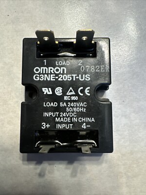 OMRON G3NE-205T-US-DC24 Solid State Relay, 19.2 To 28.8Vdc, 5A