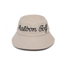 Genuine Malbon Golf Basic Lettering Bucket Hat BEIGE