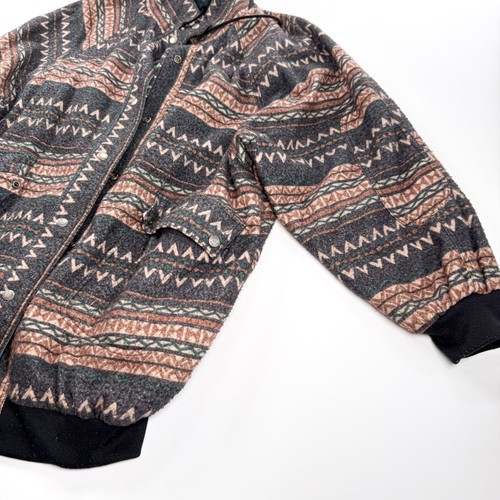 Vintage Current Seen Reversible Aztec Jacket Seafoam Green Southwestern XL Retro - Picture 4 of 11