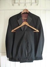 mens 1860 MENSWEAR BLACK WOOLBLEND EVENING TUXEDO SIZE 40"R CHEST 34"W 29" LEG