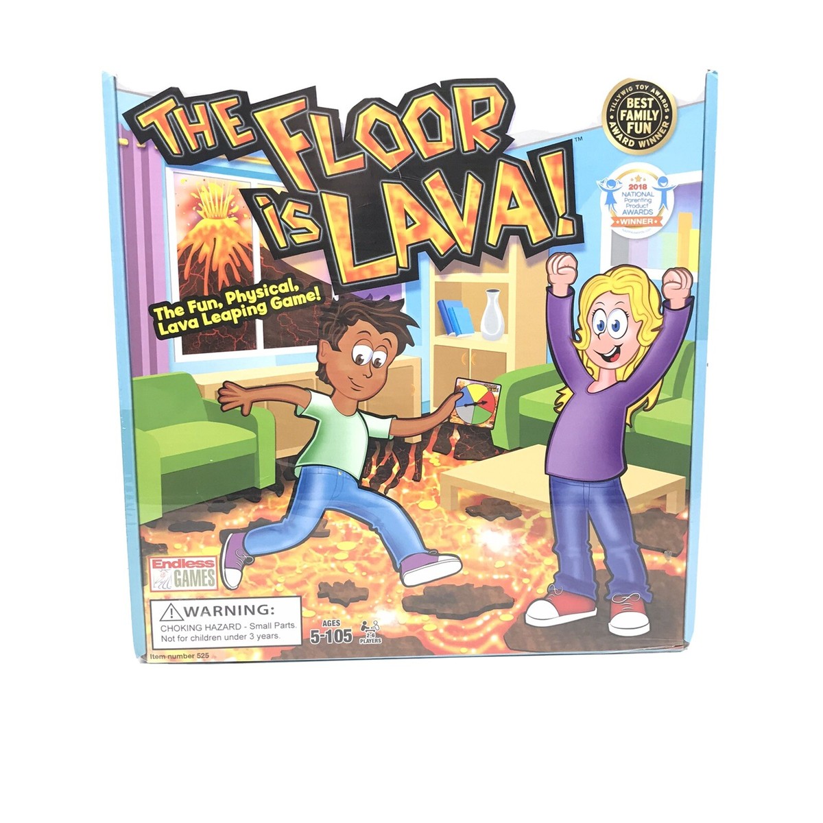 Floor Is Lava - Jeu De Société - Goliath - A Partir De 5 Ans Marron Pas Cher