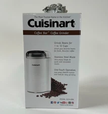 Cuisinart White Coffee Bar Grinder DCG-20N Up to 12 Cups - SIMPLE AND SAFE