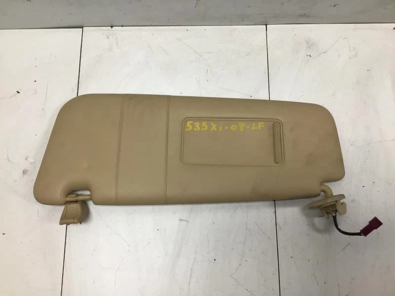 BMW 535XI 2008 parasol delantero izquierdo del lado del conductor parasol con espejo OEM+ Foto 4 de 4