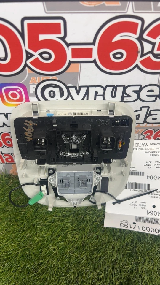 ✅ FIAT 500X 2018 techo superior techo cúpula luz OEM Foto 3 de 4