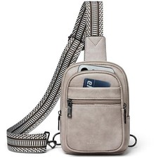 Small Sling Bag Faux Leather Crossbody Fanny Pack for Travel  Daily Use