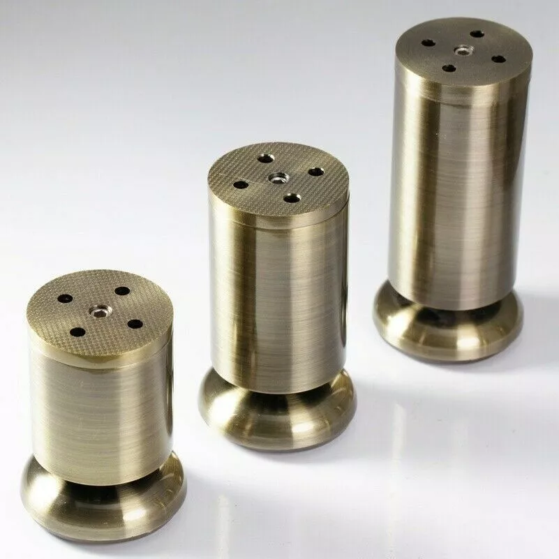 1 X Bronze Alloy Furniture Leg Sofa Cupboard Pool Table Feet Adjustable Hardware
