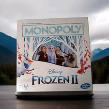 Monopoly Board Game Disney Frozen 2 Elsa Anna Money Castles House's Figures 