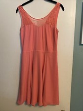 Express Pink Sleeveless Dress With Lace Detail Size 4