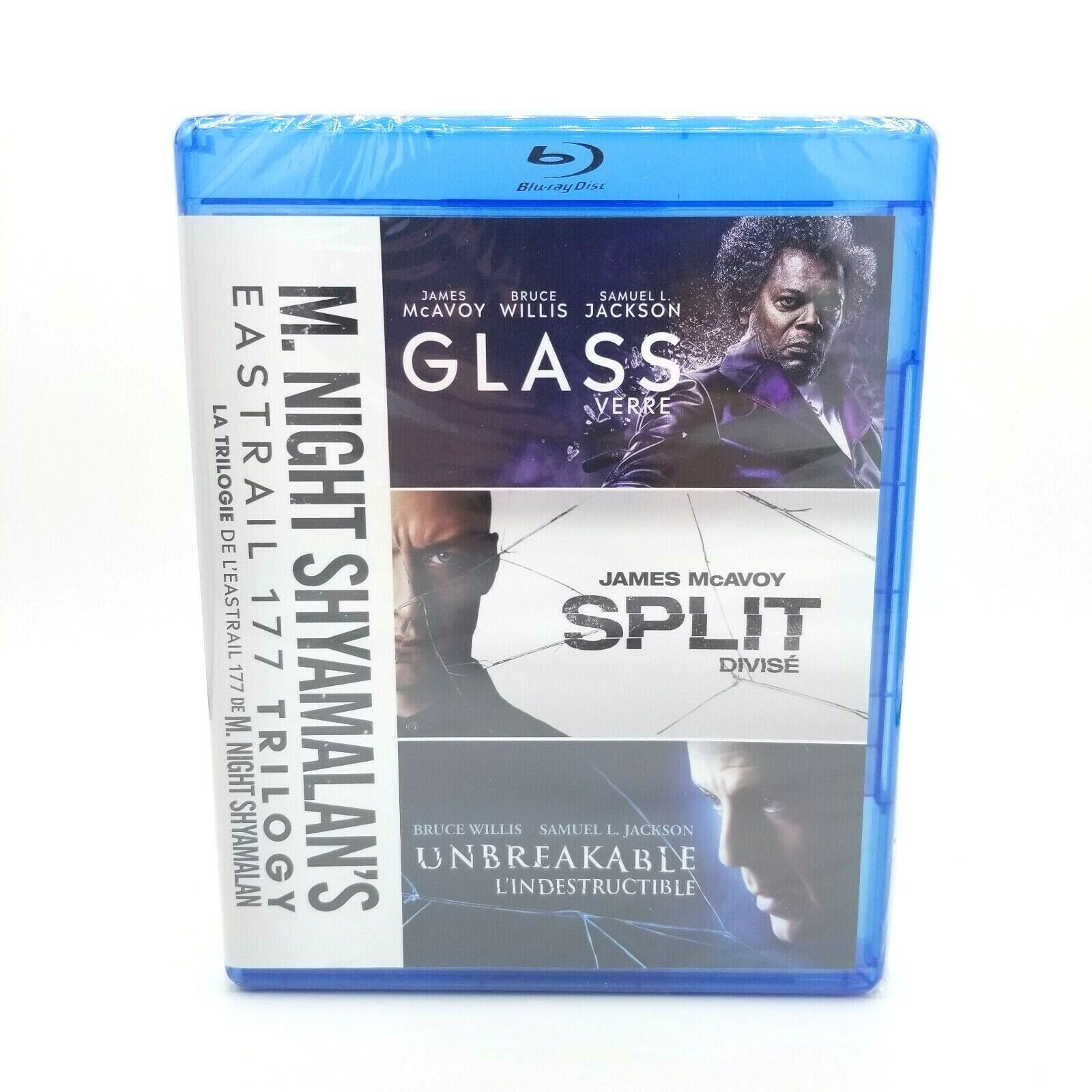 kæmpe brochure spil M. Night Shyamalan&#039;s EASTRAIL 177 TRILOGY Glass/Split/Unbreakable  Blu-Ray *NEW* | eBay