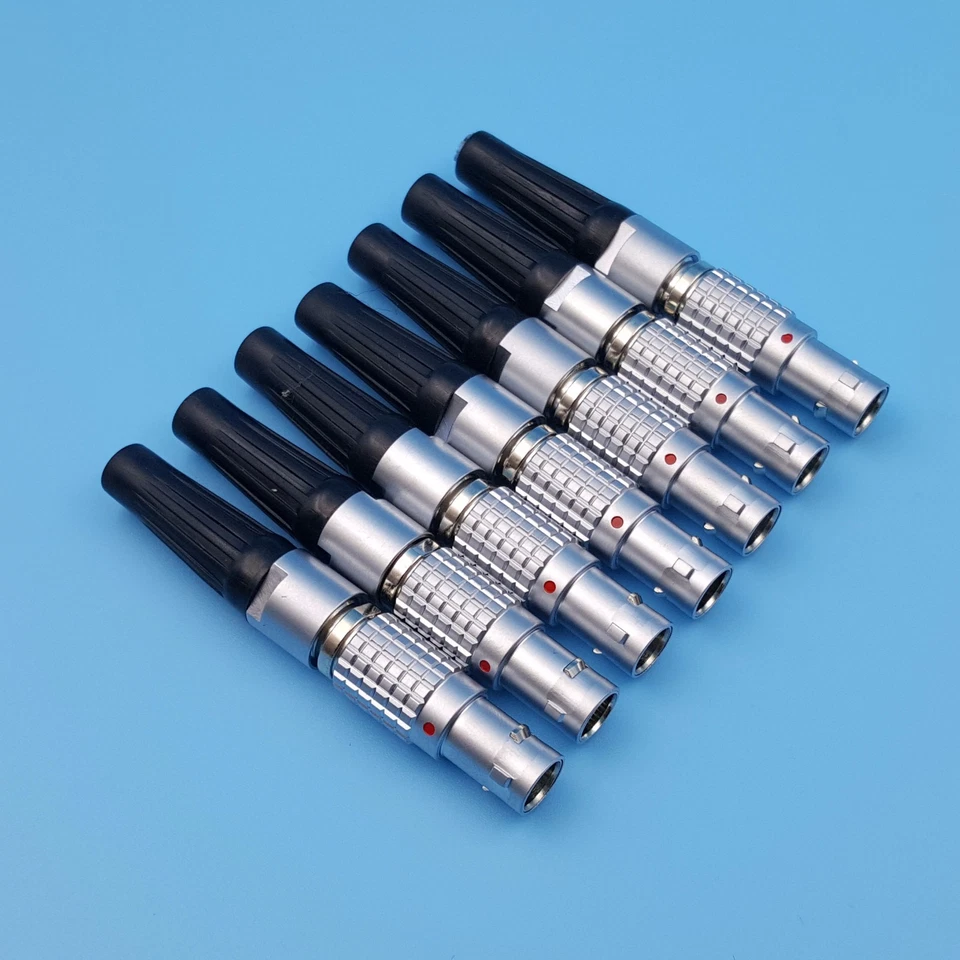 1*Circular Push Pull M9 Aviation Plug Cable Connector Compatible FGG EGG Series - Image 2 of 4