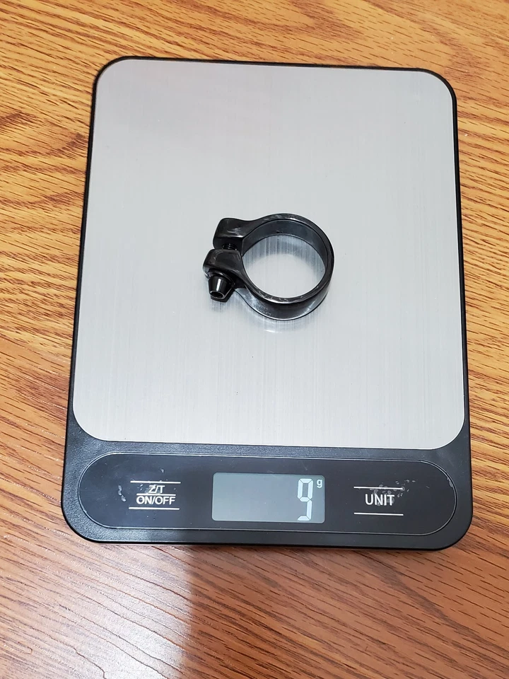 Abrazadera de tija de sillín CARBONALE (para tija de sillín 27,2 o 31,6) / Perno de titanio.NUEVA Foto 3 de 4