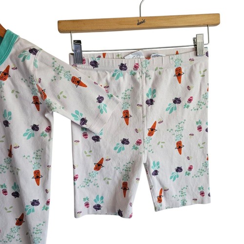 Hanna Andersson Organic Cotton Pajama Set Carrot Print Euro 150cm US 12 - Picture 4 of 6