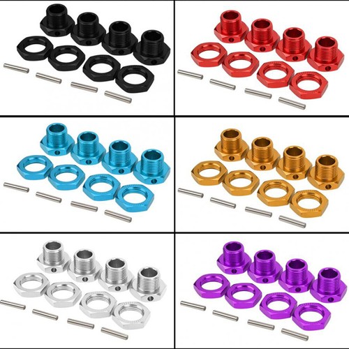 1/8 RC Car 17mm Alloy Wheel Hubs Nut Pin 81011 For HSP 94762 94081 HOBAO Team C - Picture 2 of 26