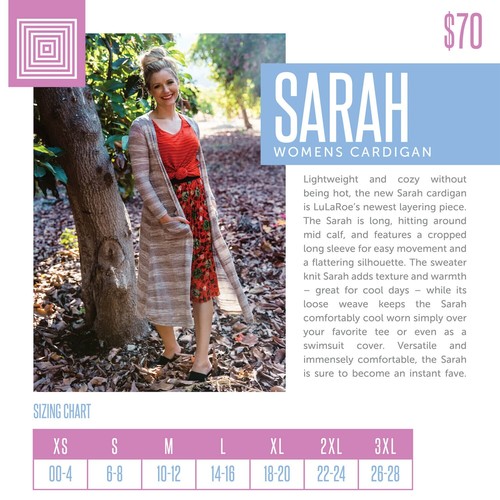 Lularoe Sarah (Size XLarge) Multi-Color, New With Tags, FREE SHIPPING! (0050)* - Picture 4 of 4