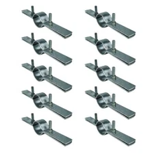 Highcraft Riser Clamp Piping Support, Galvanized Steel (10 Pack)