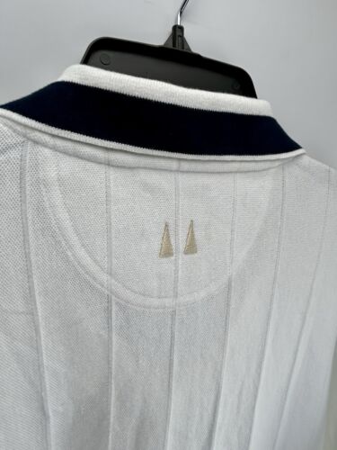 NEU Vintage Greg Norman weiß Kurzarm Golf Polo Shirt Herren XL Neu mit Etikett - Bild 12 von 15