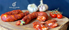 Salsiccia tradizionale Chorizo piccante stagionata naturalmente Portogallo Se...