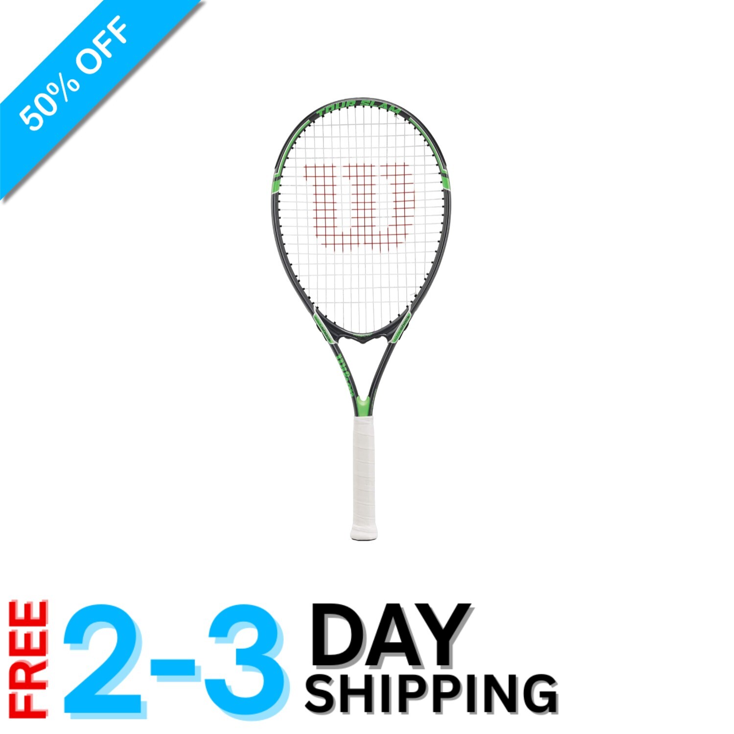 Adult Wilson Tour Slam Tennis Racket - Grip Size 4 1/4" & Co