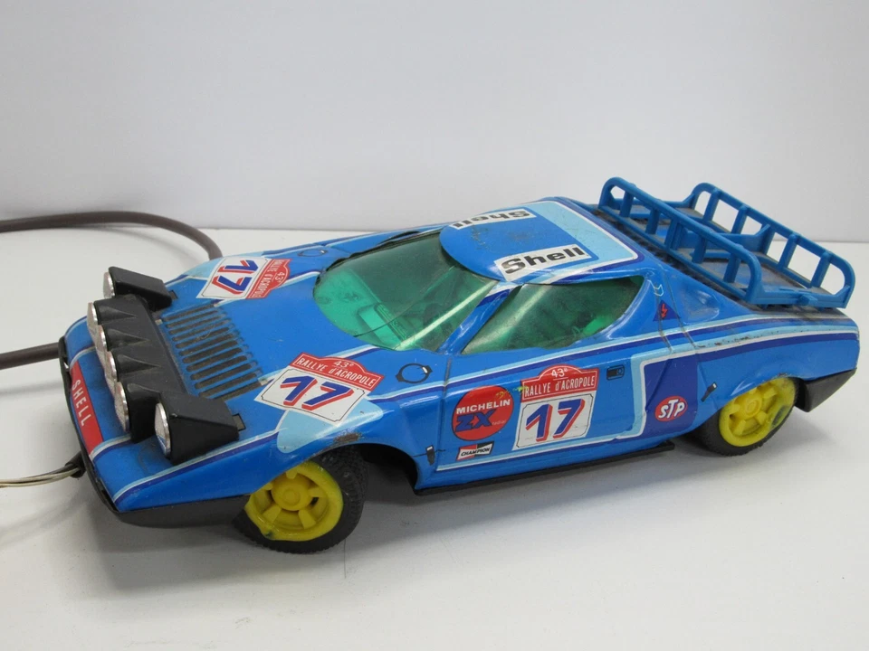 🏁  Tin Litho BLUE RACE CAR Sports CAR  JOUSTRA Rallye D'Acropole-  FRANCE #X2 - Image 4 of 4