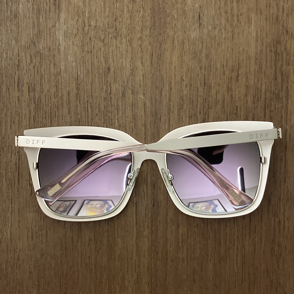 Lauren Akins x DIFF sunglasses DIFF X Lauren Akins Sunglasses Model: ELLA, BK-GR19, Black  main image 4