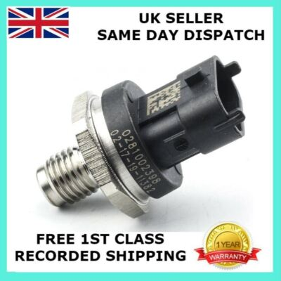 #ad NEW FUEL RAIL HIGH PRESSURE SENSOR FOR JEEP CHEROKEE LDV MAXUS 2.5 2001 08 GBP 43.99