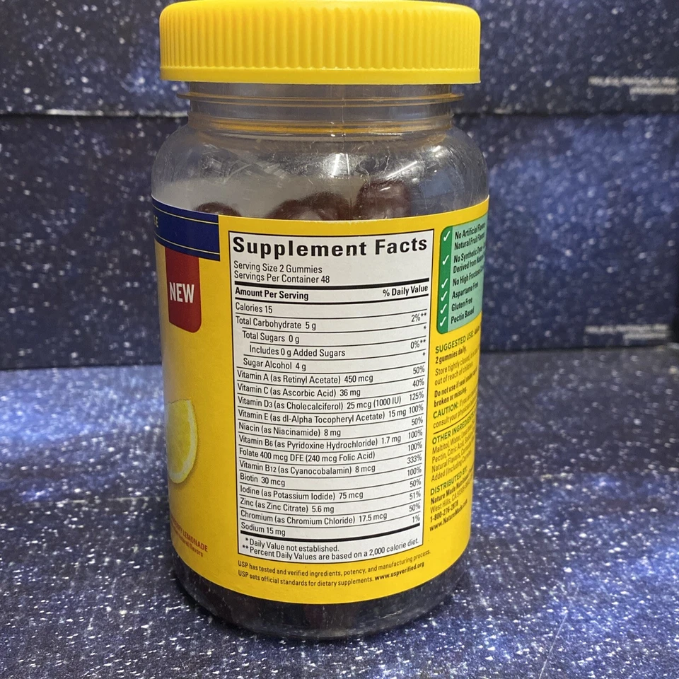 Multivitamínico Nature Made Zero Sugar, 96 gomitas - Envío gratuito Foto 4 de 4