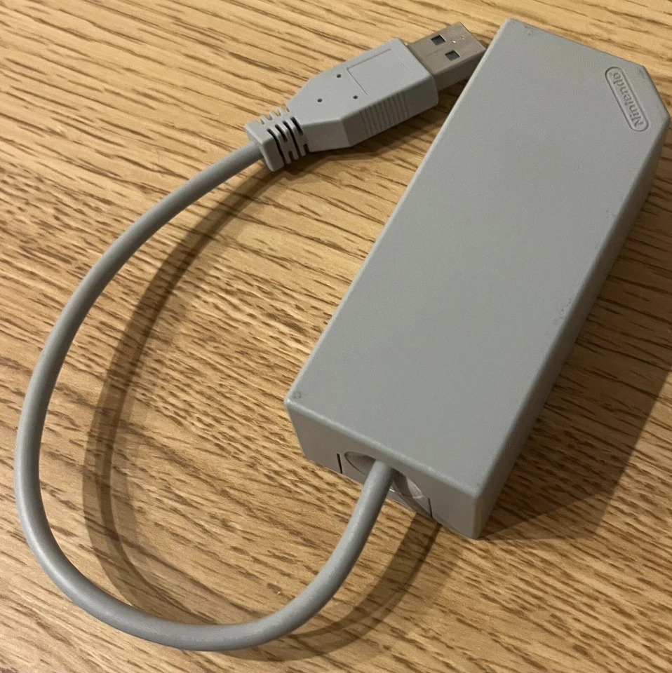 Official Nintendo Wii Lan Adapter RVL-015 Tested Japan Ethernet USB Network - Image 2 of 4