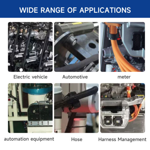 Lote de gestión de cables/malla tejida manga dividida telar de cables arnés automático cable de alimentación - Imagen 10 de 18
