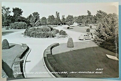 #ad Ford Hydro Electric Landscape Iron Mountain Michigan RPPC Postcard A337 $19.95