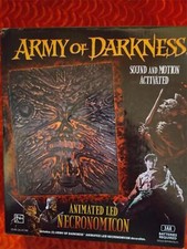 ANIMATED DELUXE EVIL DEAD NECRONOMICON BOOK of the DEAD HALLOWEEN HORROR LIGHTED