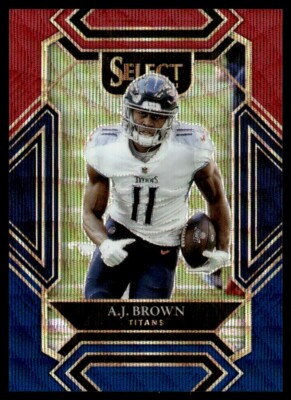 グレイテストサイヤン3体セット 2021 Panini Select Red and Blue Wave A.J. Brown 103/249