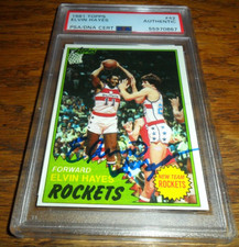 1981 Topps #42 ELVIN HAYES Basketball Card HOF HOUSTON ROCKETS Autograph PSA/DNA
