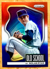 NOLAN RYAN 2022 Panini Prizm OLD SCHOOL Red White & Blue #OS-1 NEW YORK METS