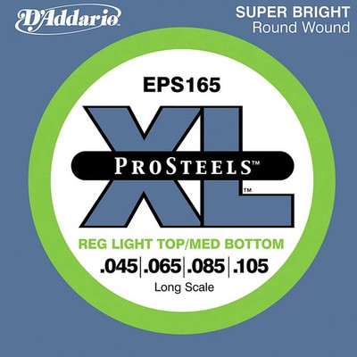 D'Addario ProSteels EPS165 Light TopMedium Bottom Long Scale Bass Strings