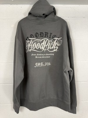 Hoodrich Hoodie Mens 2XL XXL Sweatshirt Graphic Pullover Gray Streetwear N21