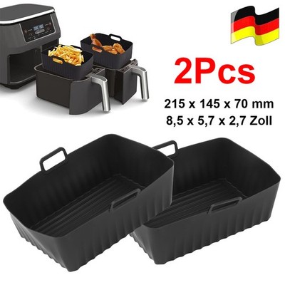 2Pcs Airfryer Silikonform Für Heißluftfritteuse Air Fryer Zubehör Silikoneinsatz