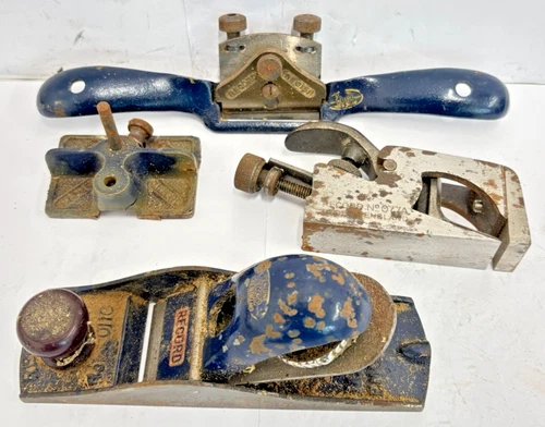 USED RECORD PLANERS SPOKE PLANE RABBET PLANE ROUTER PLANE