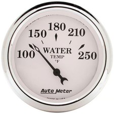 Autometer 1638 Old-tyme White Water Temperature Gauge 2-116 250 F Electric Autometer 1638 Old-tyme White Water Temperature Gauge 2-116 250 F Electric
