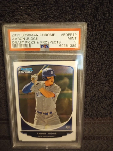 2013 AARON JUDGE BOWMAN CHROME DRAFT & PROSPECTS #BDPP19 ROOKIE RC PSA 9 MINT!!