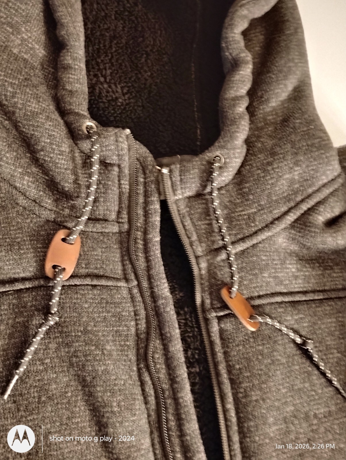 Rugged Elements Charcoal Gray Full Zip Fleece Lin… - image 3