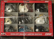 2000 Bike XFL Football Authentic Complete Full Set Mini Helmet Inaugural Season