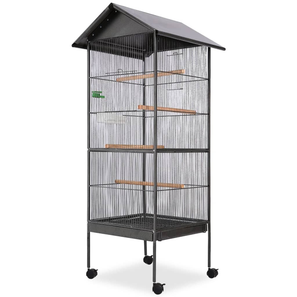 Cage à oiseaux spacieuse Helloshop26 pour éviter le stress de vos animaux