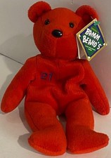Sammy Sosa Salvinos Bamm Beanos 9" Bean Bag Plush Bear MLB Chicago Cubs 21