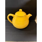 Vintage Bauer Los Angeles Ringware Teapot Yellow Art Deco California Pottery