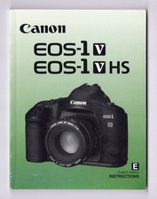 Canon EOS-1V / EOS-1V HS Genuine 2000 SLR Camera Instruction Manual In English