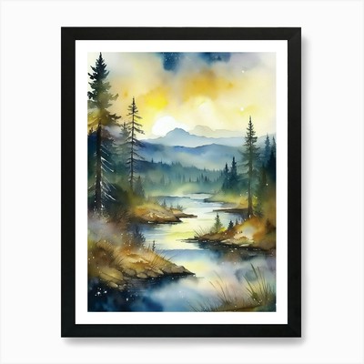 Appalachen, Appalachen gerahmtes Wandbild Poster Leinwanddruck Bild