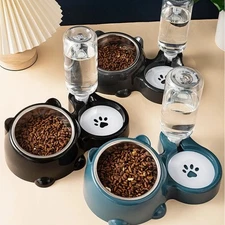 Automatic Pet Feeder and Water Dispenser, Integrated Feeding System for Pets