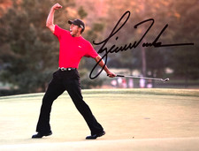 TIGER WOODS Signed 8x10" PGA MASTERS Original Authentic Autograph GENUINE w/COA