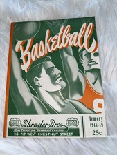 1948 Kentucky DePaul Basketball Program W/ Ticket Stub Beard Groza Hall